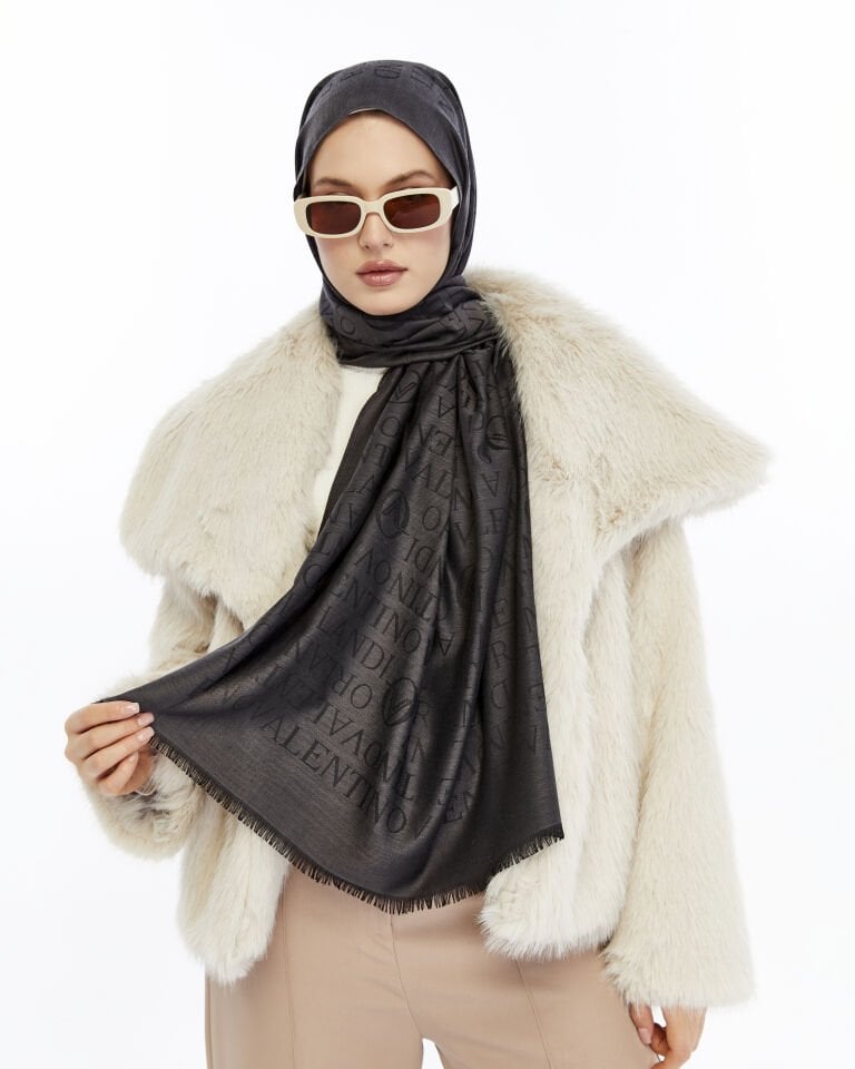Valentino orlandi lana logo şal
